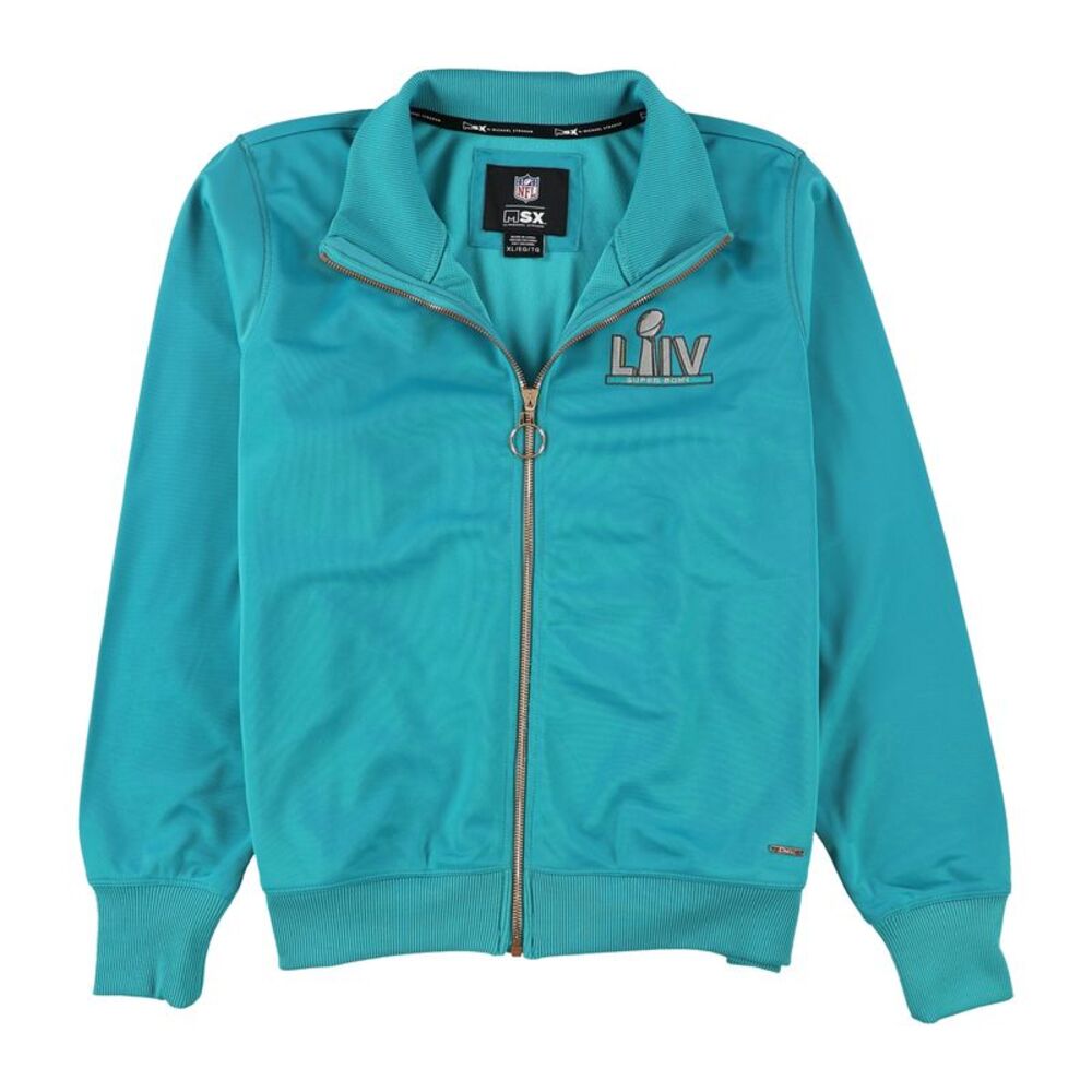 MSX Womens Super Bowl LIV Bomber Jacket, Blue, M, DM
